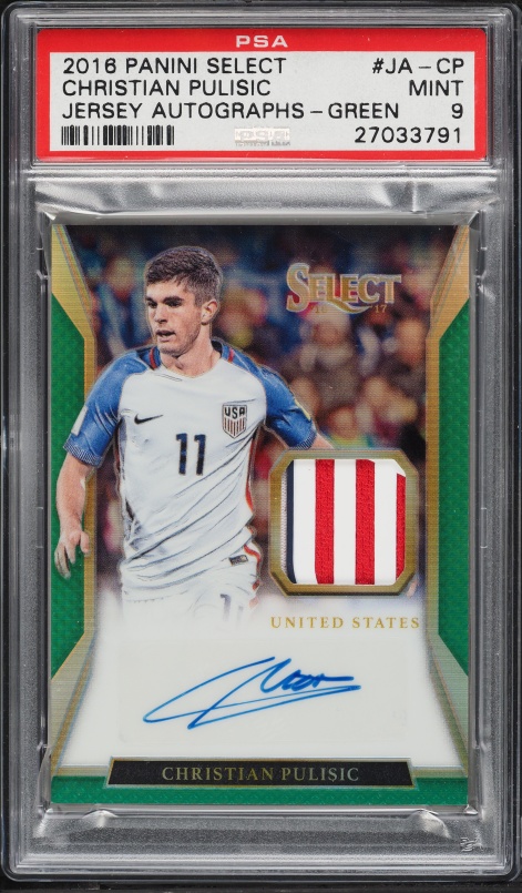 2016 Select Silver Prizm Christian Pulisic ROOKIE #150 PSA 9 MINT