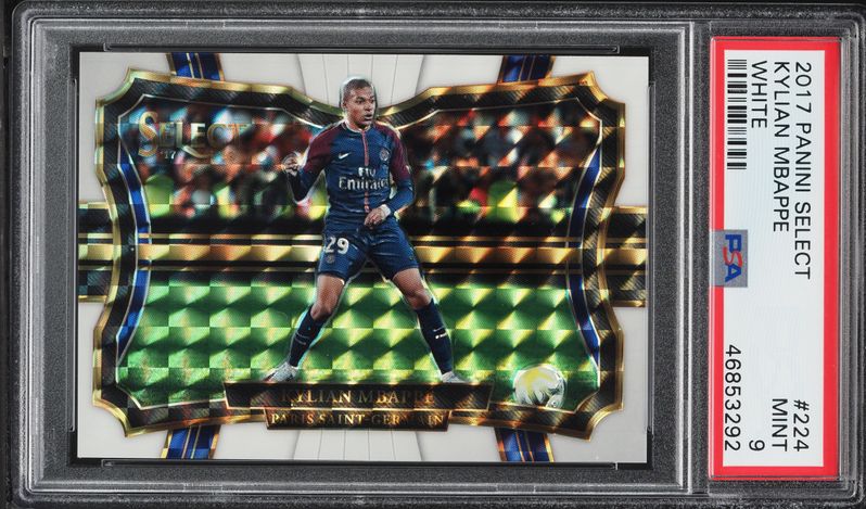 2018 Panini Prizm World Cup Cyrillic Text Kylian Mbappe ROOKIE #80