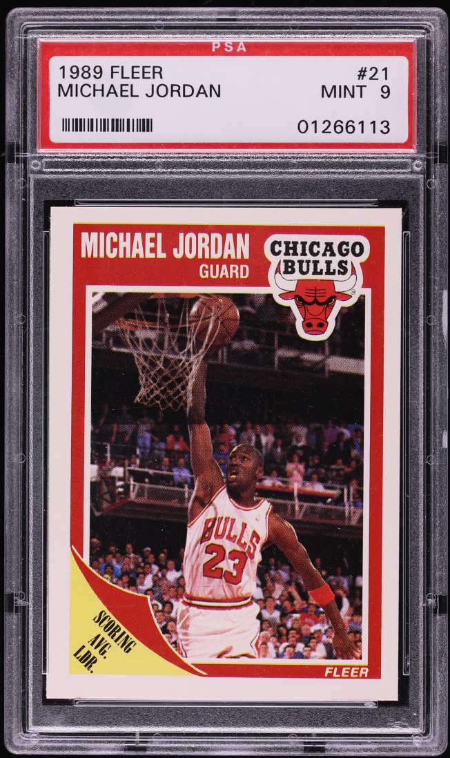 1989 Fleer Basketball Michael Jordan #21 PSA 9 MINT