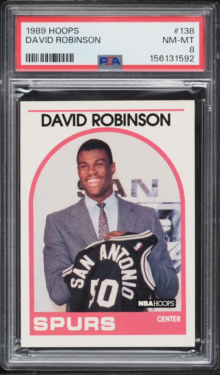 1989 Hoops David Robinson ROOKIE #138 PSA 8 NM-MT