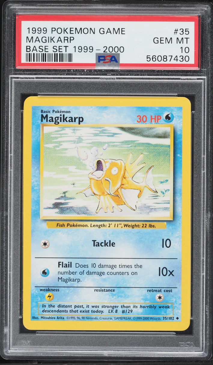 1999 Pokemon Base Set Magikarp #35 PSA 10 GEM MINT