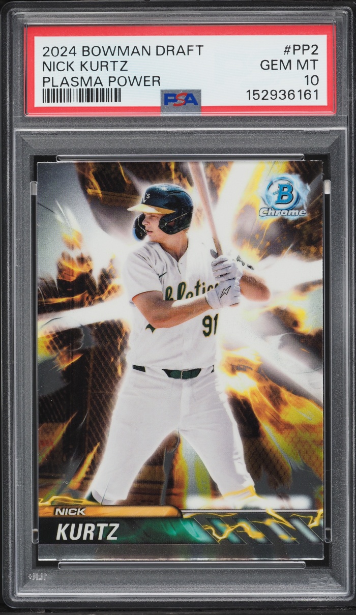 2024 Bowman Draft Chrome Plasma Power Nick Kurtz PROSPECT #PP-2 PSA 10 GEM MINT