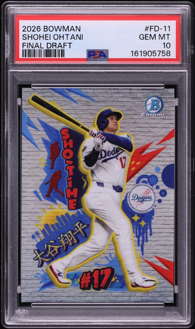 2026 Bowman Chrome Final Draft Shohei Ohtani #FD-11 PSA 10 GEM MINT
