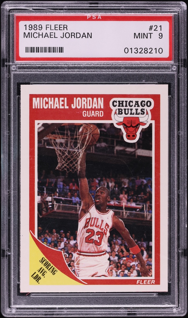 1989 Fleer Basketball Michael Jordan #21 PSA 9 MINT