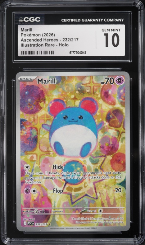 2026 Pokemon Mega Evolution Ascended Heroes IR Marill #232 CGC 10 GEM MINT