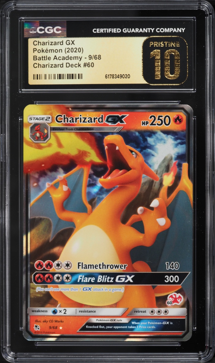 2020 Pokemon Sun & Moon Battle Academy Deck Holo Charizard GX #9 CGC 10 PRISTINE