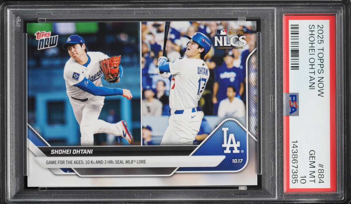 2025 Topps Now Shohei Ohtani #884 PSA 10 GEM MINT