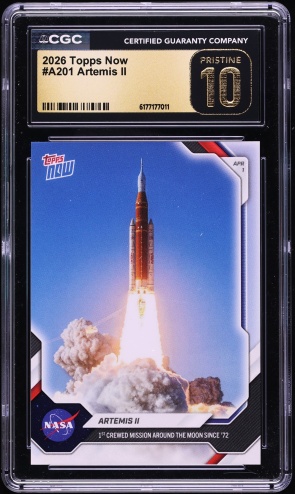 2026 Topps Now Artemis II #A201 CGC 10 PRISTINE on Fanatics Collect