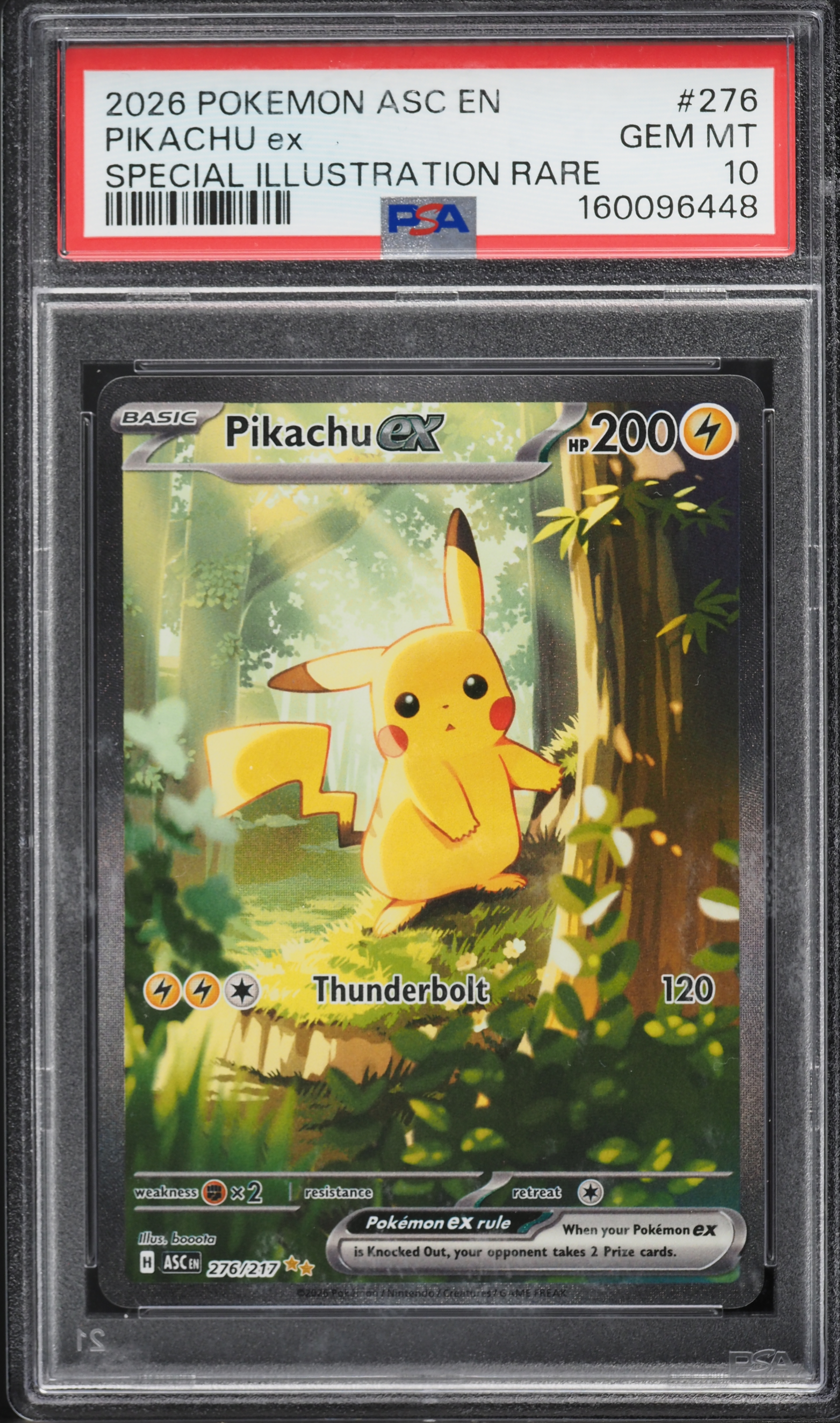 2026 Pokemon Mega Evolution Ascended Heroes SIR Pikachu Ex #276