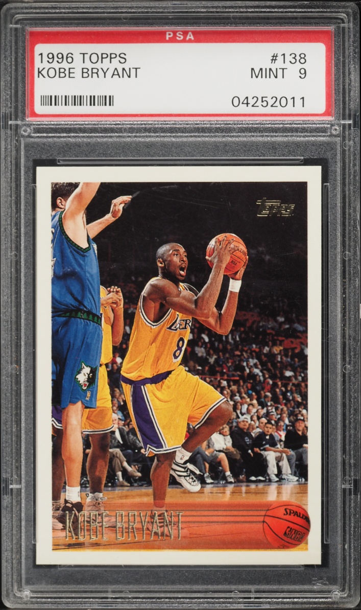 1996 Topps Basketball Kobe Bryant ROOKIE #138 PSA 9 MINT