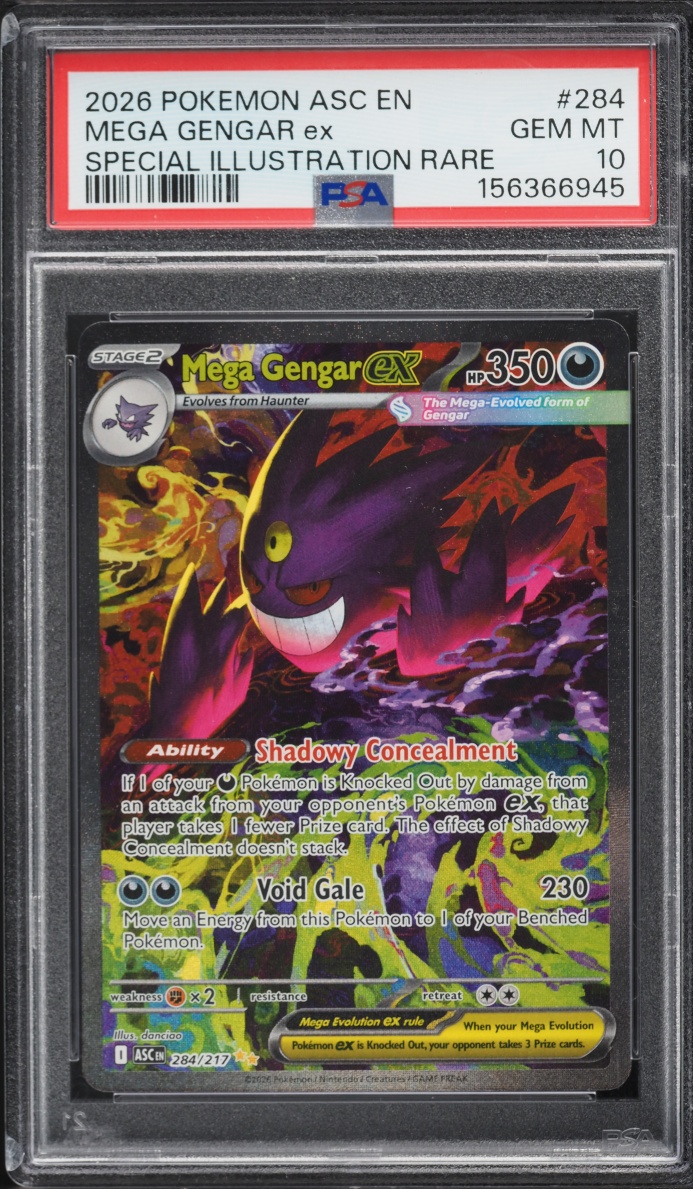 2026 Pokemon Mega Evolution Ascended Heroes SIR Mega Gengar Ex #284 PSA 10 GEM MINT