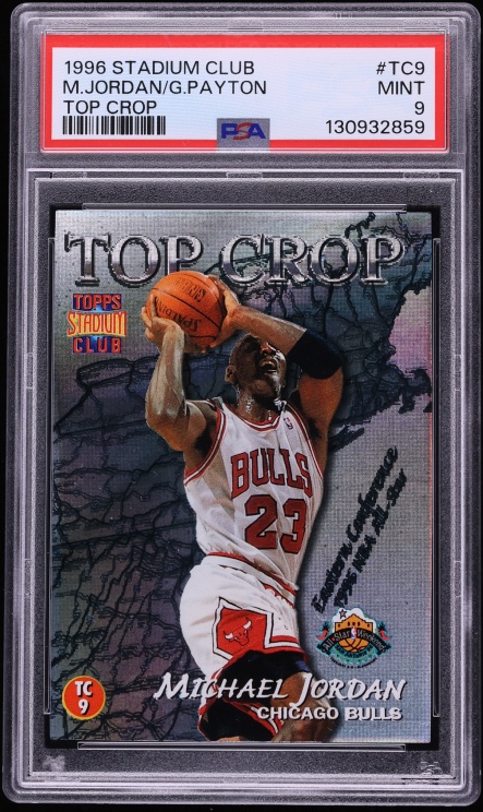 1996 Stadium Club Top Crop Michael Jordan & Gary Payton #TC9 PSA 9 MINT