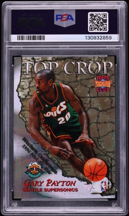 1996 Stadium Club Top Crop Michael Jordan & Gary Payton #TC9 PSA 9 MINT