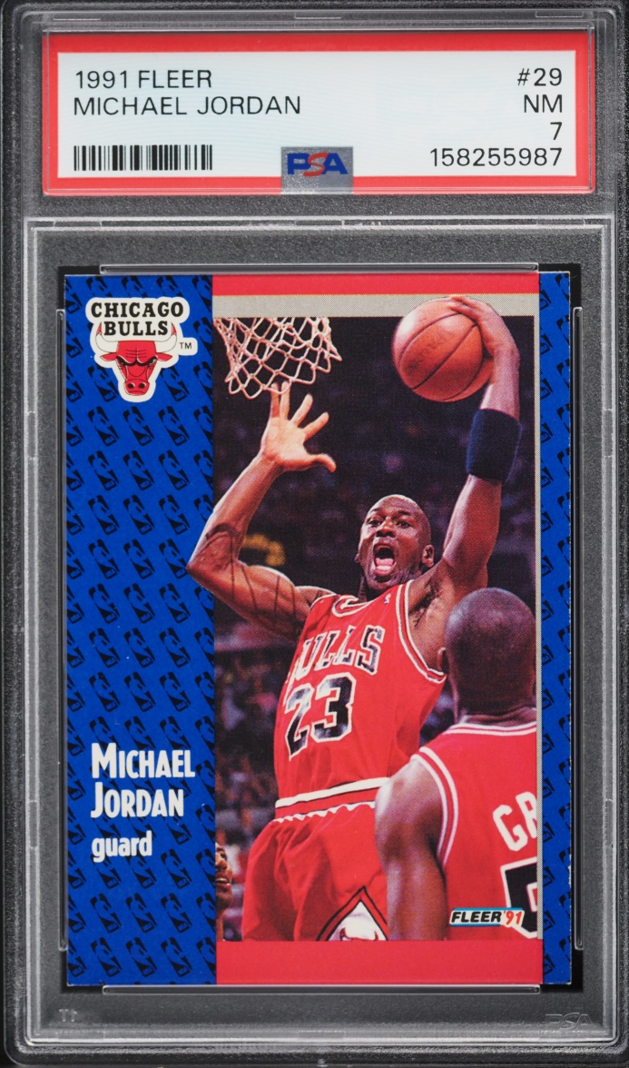 1991 Fleer Michael Jordan #29 PSA 7 NRMT