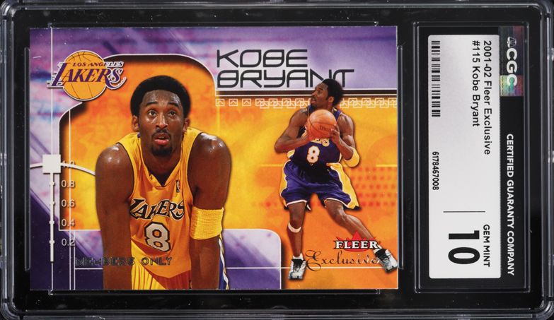 2001 Topps Chrome Black Refractor Kobe Bryant /50 #50 PSA 8.5 NM