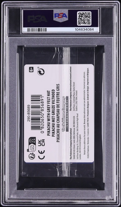 2023 Pokemon SV Black Star Promo Sealed Van Gogh Pikachu With Grey Felt Hat #85 PSA 10 GEM MINT