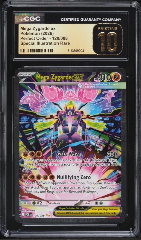 2026 Pokemon Japanese Mega Nihil Zero SAR Mega Zygarde ex #113 CGC