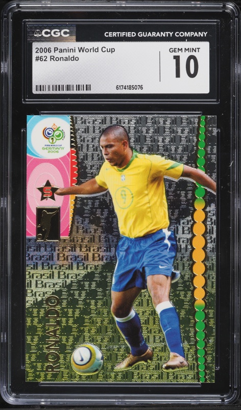 2006 Panini World Cup Germany Ronaldo #62 PSA 10 GEM MINT on