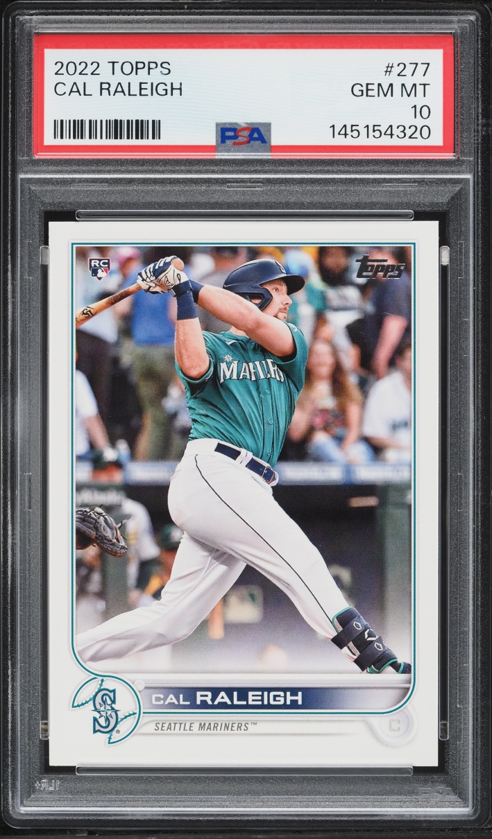 2022 Topps Cal Raleigh ROOKIE #277 PSA 10 GEM MINT