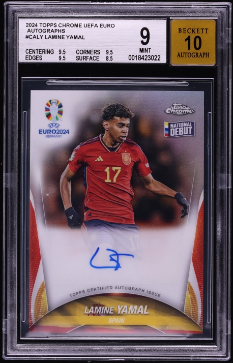 2024 Topps Chrome Sapphire Selections Black Lamine Yamal AUTO DNA