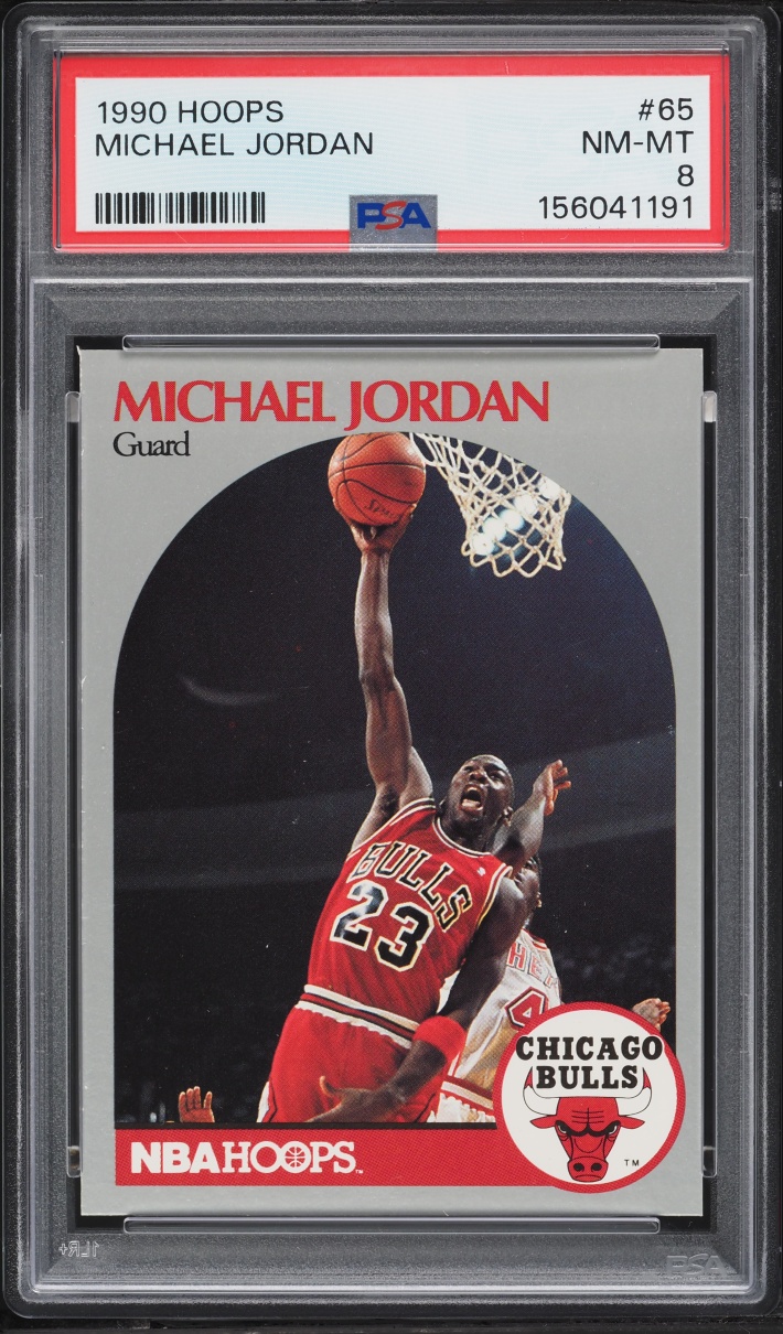 1990 Hoops Michael Jordan #65 PSA 8 NM-MT
