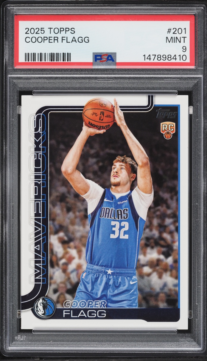 2025 Topps Basketball Cooper Flagg ROOKIE #201 PSA 9 MINT