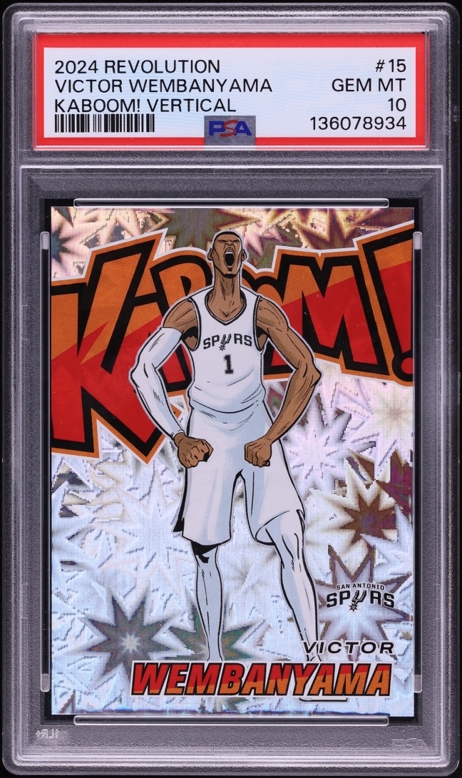 2024 Panini Revolution Kaboom! Vertical Victor Wembanyama #15 PSA 10 GEM MINT