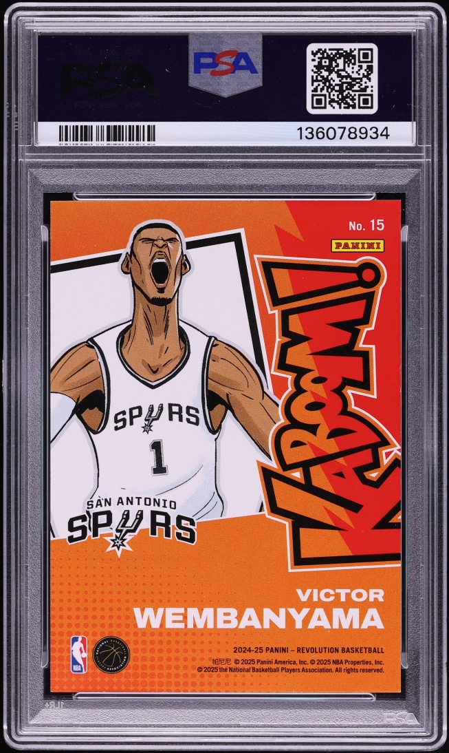 2024 Panini Revolution Kaboom! Vertical Victor Wembanyama #15 PSA 10 GEM MINT