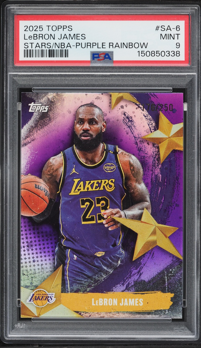 2025 Topps Basketball Purple Rainbow Lebron James #SA-6