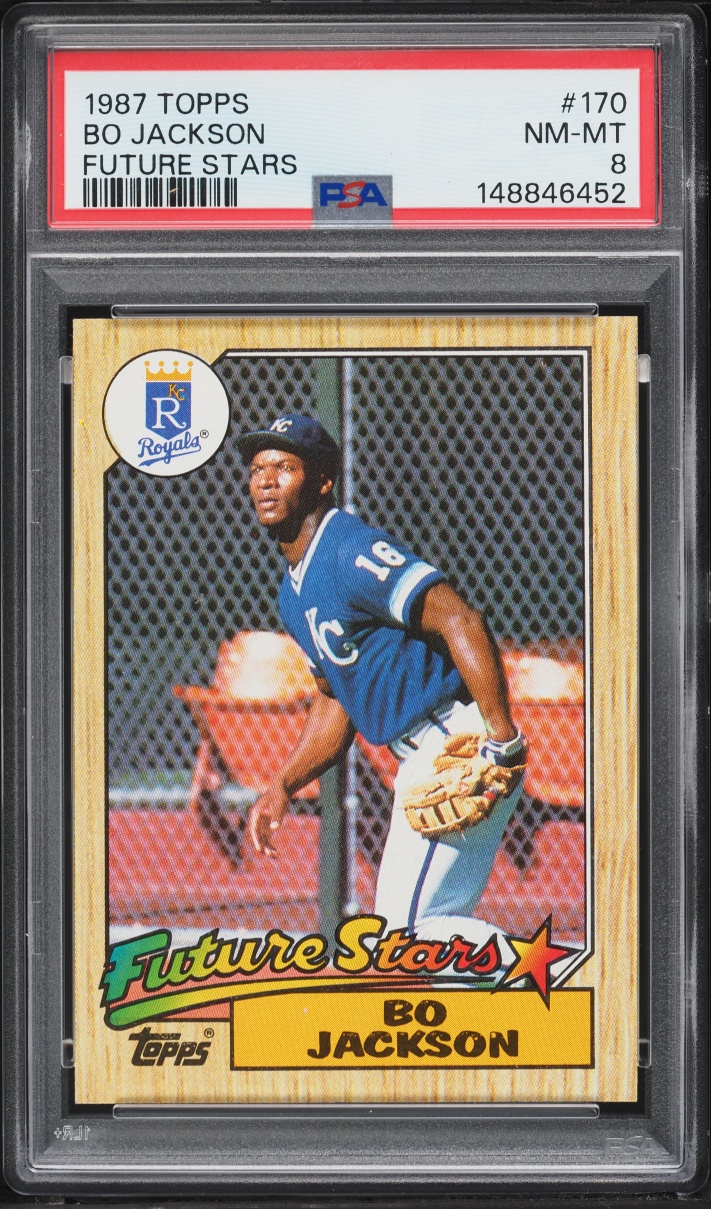 1987 Topps Future Stars Bo Jackson ROOKIE #170 PSA 8 NM-MT