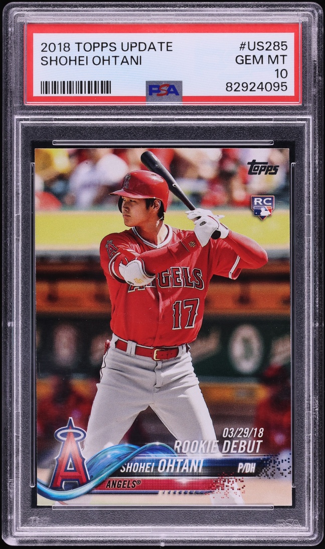 2018 Topps Update Shohei Ohtani ROOKIE #US285 PSA 10 GEM MINT