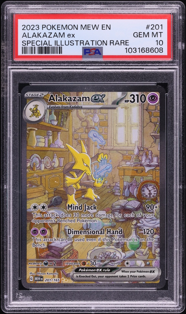 2023 Pokemon Scarlet & Violet 151 SIR Alakazam ex #201 PSA 10 GEM MINT