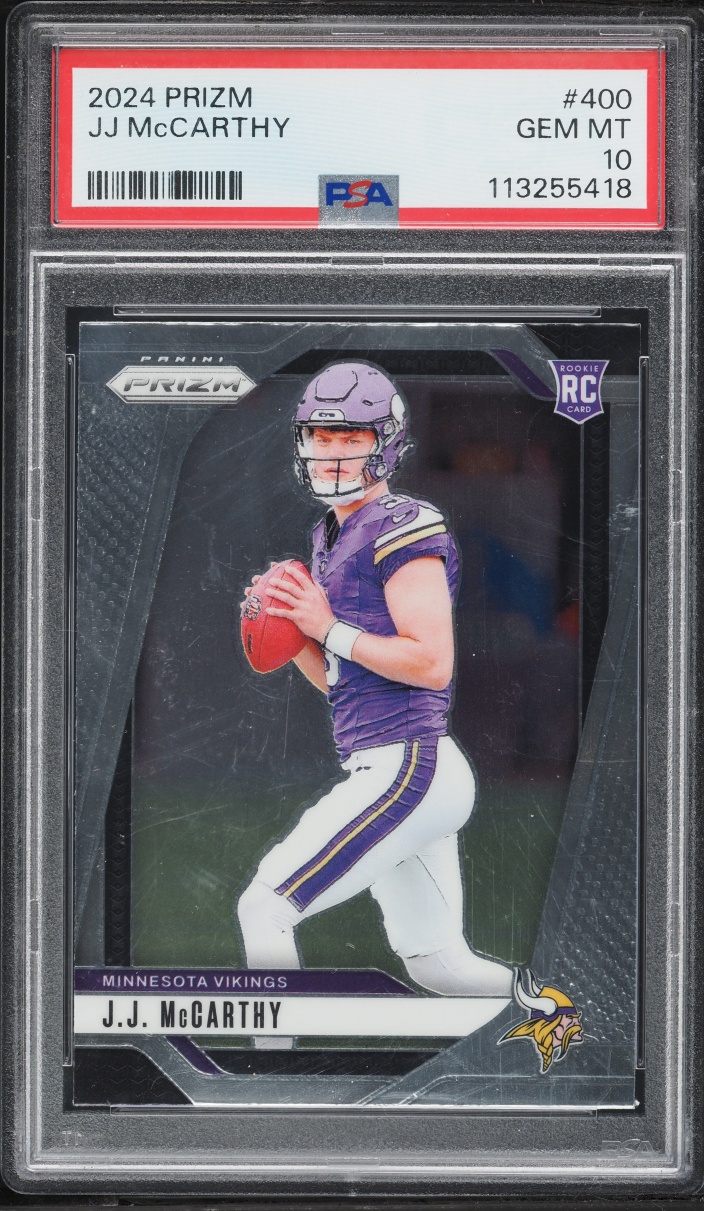 2024 Panini Prizm J.J. McCarthy ROOKIE #400 PSA 10 GEM MINT