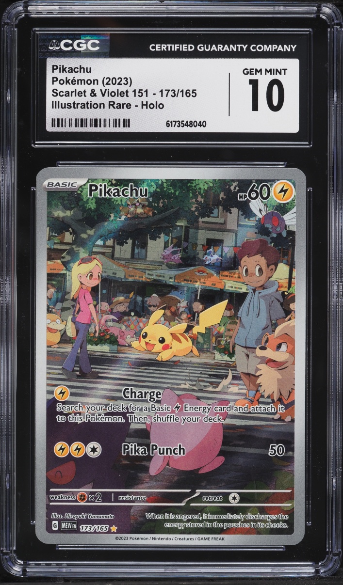 2023 Pokemon Scarlet & Violet 151 IR Pikachu #173 CGC 10 GEM MINT