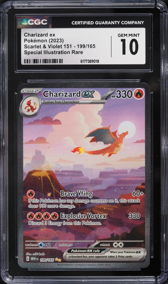 2023 Pokemon Scarlet & Violet 151 SIR Charizard ex #199 CGC 10 GEM MINT