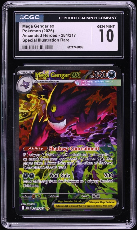 2026 Pokemon Mega Evolution Ascended Heroes SIR Mega Gengar Ex #284 CGC 10 GEM MINT