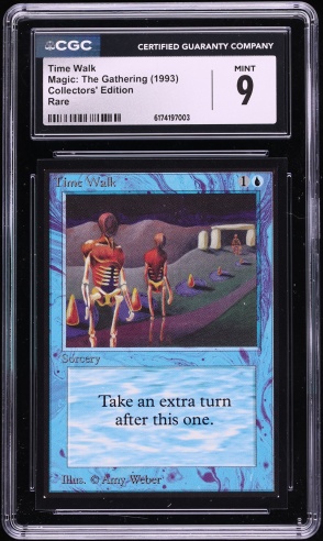 1993 Magic The Gathering MTG Alpha Time Walk PSA 10 GEM MINT on