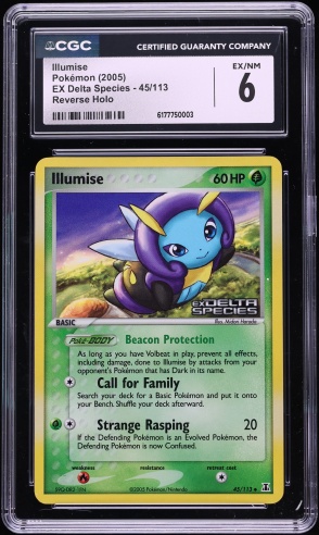 2005 Pokemon EX Delta Species Reverse Holo Illumise #45 CGC 6 EXMT