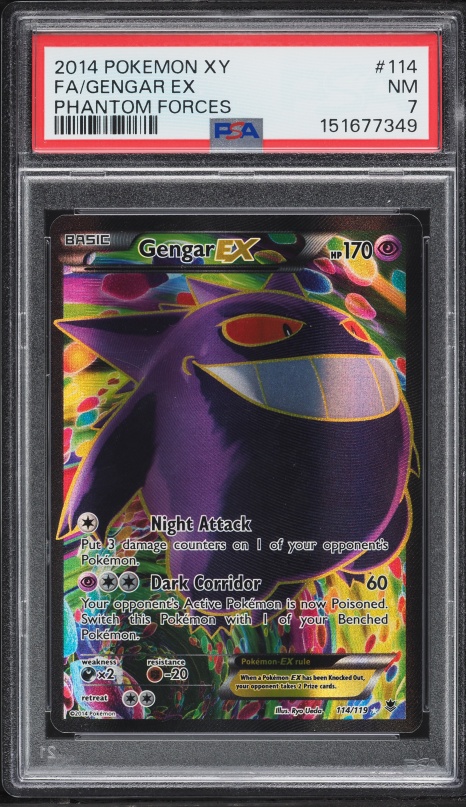 2014 Pokemon Japanese XY Phantom Gate 1st Edition Gengar EX #33