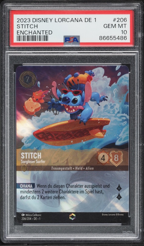 2024 Disney Lorcana Promo Set Championship Prize Stitch #30 PSA 10