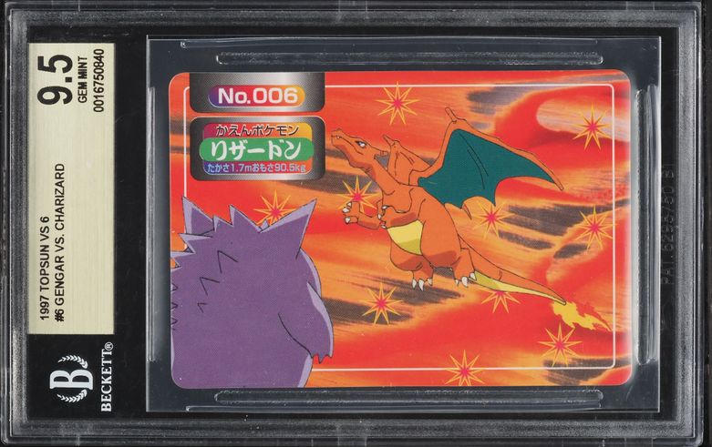 1997 Pokemon Japanese Topsun Original Series 1st Print Charizard