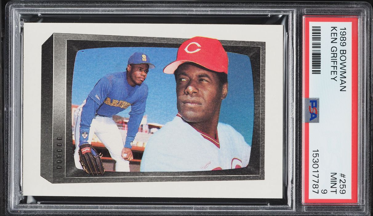 1989 Bowman Ken Griffey Sr. & Jr. ROOKIE #259 PSA 9 MINT