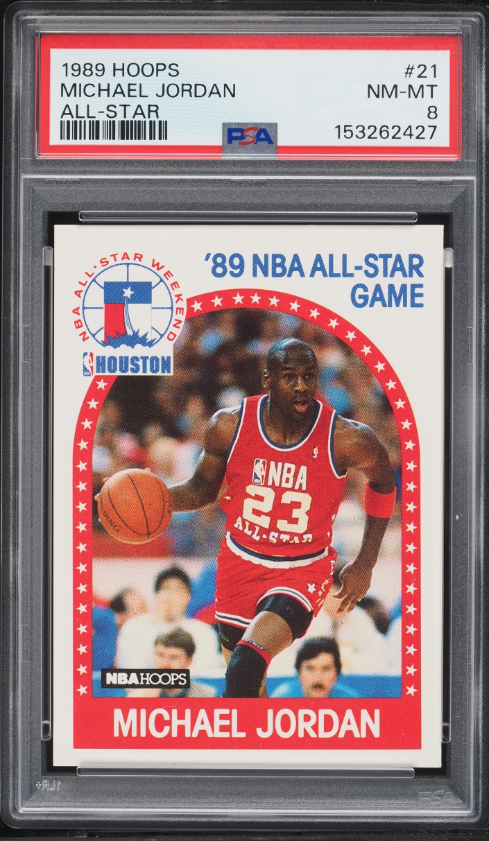 1989 Hoops All-Star Michael Jordan #21 PSA 8 NM-MT