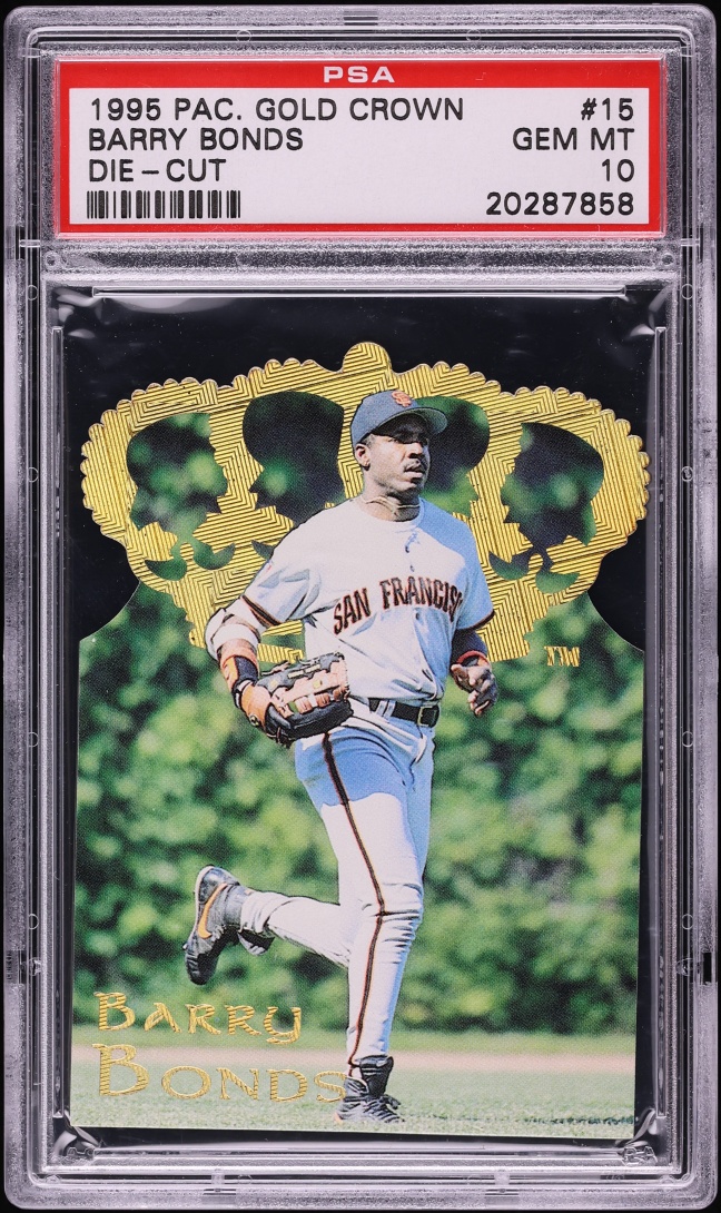 1995 Pacific Gold Crown Die-Cut Barry Bonds #15 PSA 10 GEM MINT