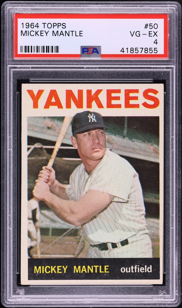 1964 Topps Mickey Mantle #50 PSA 4 VGEX