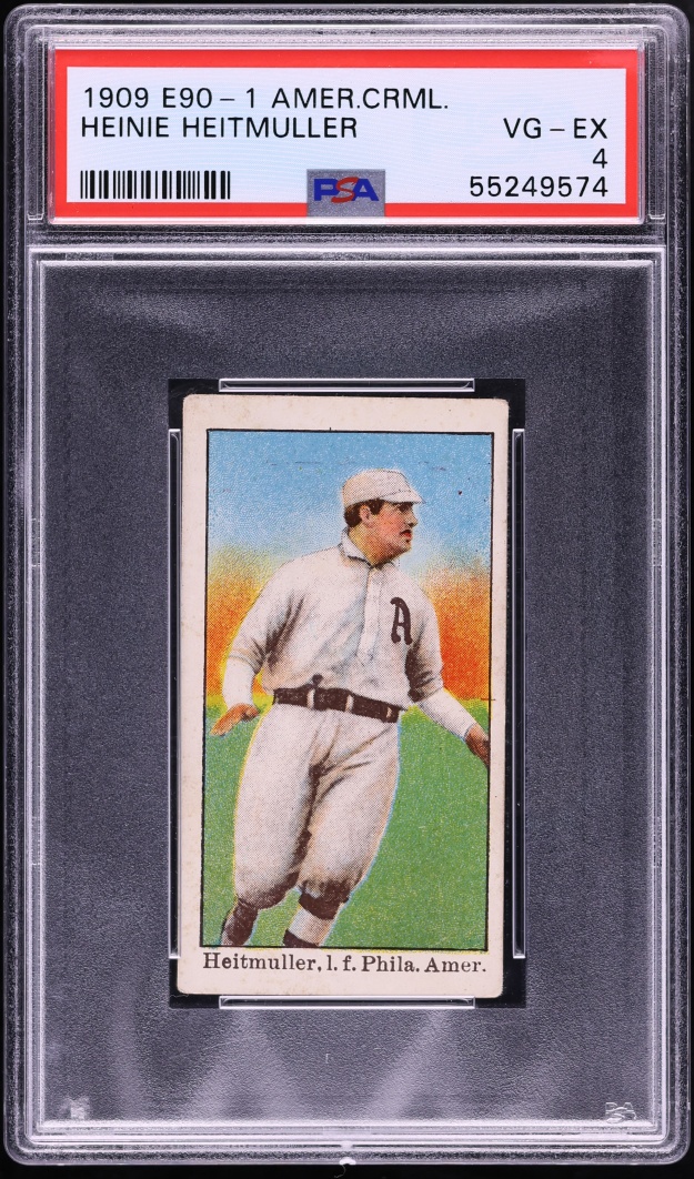 1909 E90-1 American Caramel Heinie Heitmuller PSA 4 VGEX