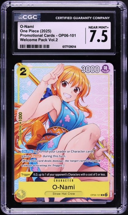 2025 One Piece X Baskin Robbins Campaign Collection Card Nami PSA