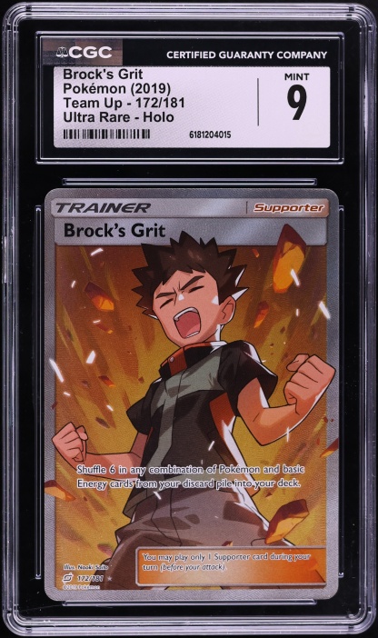 brock's grit pokemon card value - Sun & Moon - Team Up - (Full Art) Originally released February 1 Pokemon Trading Card TCG Brock's
