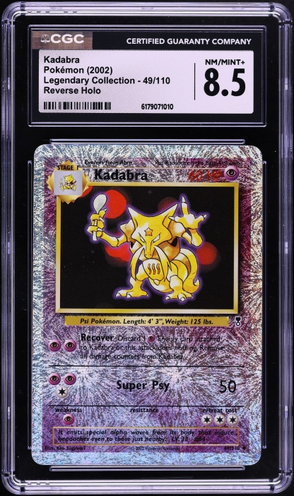 kadabra pokemon card 1995 value 1999 Base Set #32 CGC 5.5 EX+ on Fanatics Collect 1999 Pokemon Kadabra - Unlimited