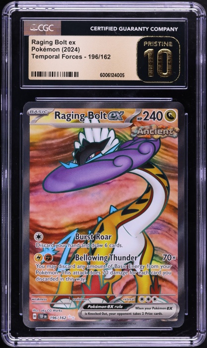 raging bolt pokemon card value ex 208/162 temporal forces, price? : r/Pokemoncardappraisal your opponent takes 2 Prize cards. 2024 Pokemon Japanese SV Terastal